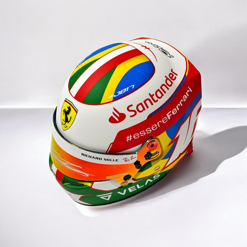 ラス1 日本未発売　ビッグスケールF1コレクション　ルクレール　ヘルメット 大人気 日本未発売 ビッグスケールF1コレクション ルクレール