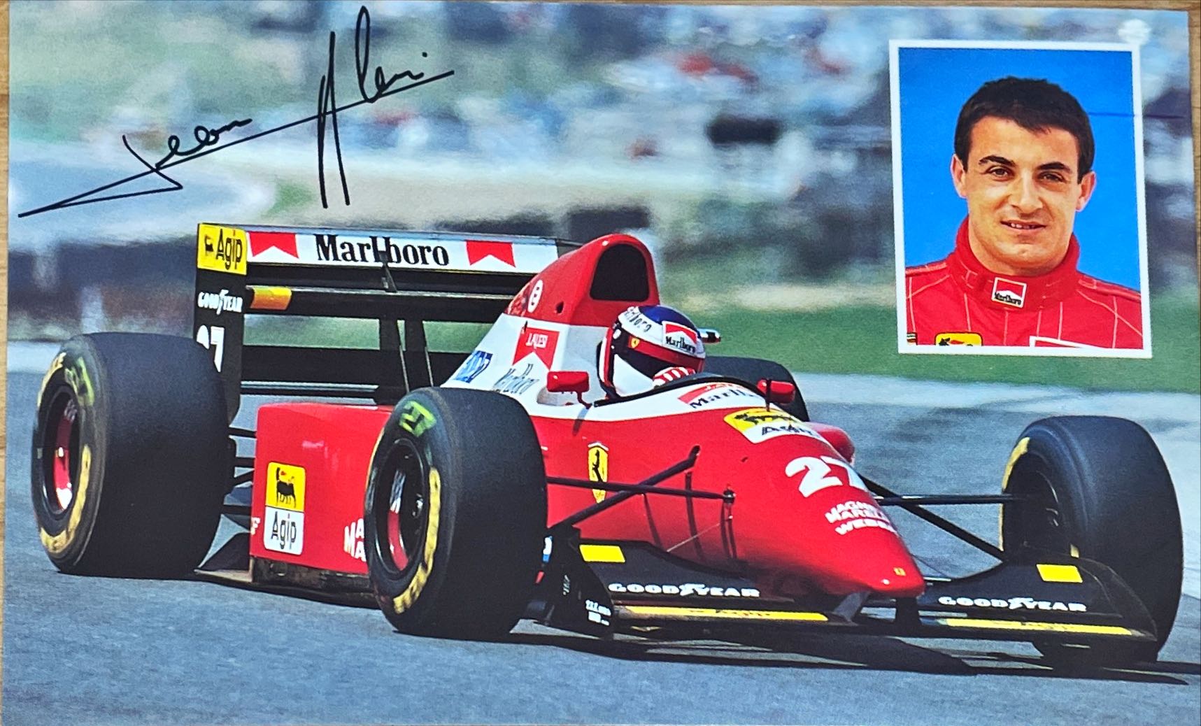 フェラーリ公式 ジャン・アレジ 1993ドライバーズカード
