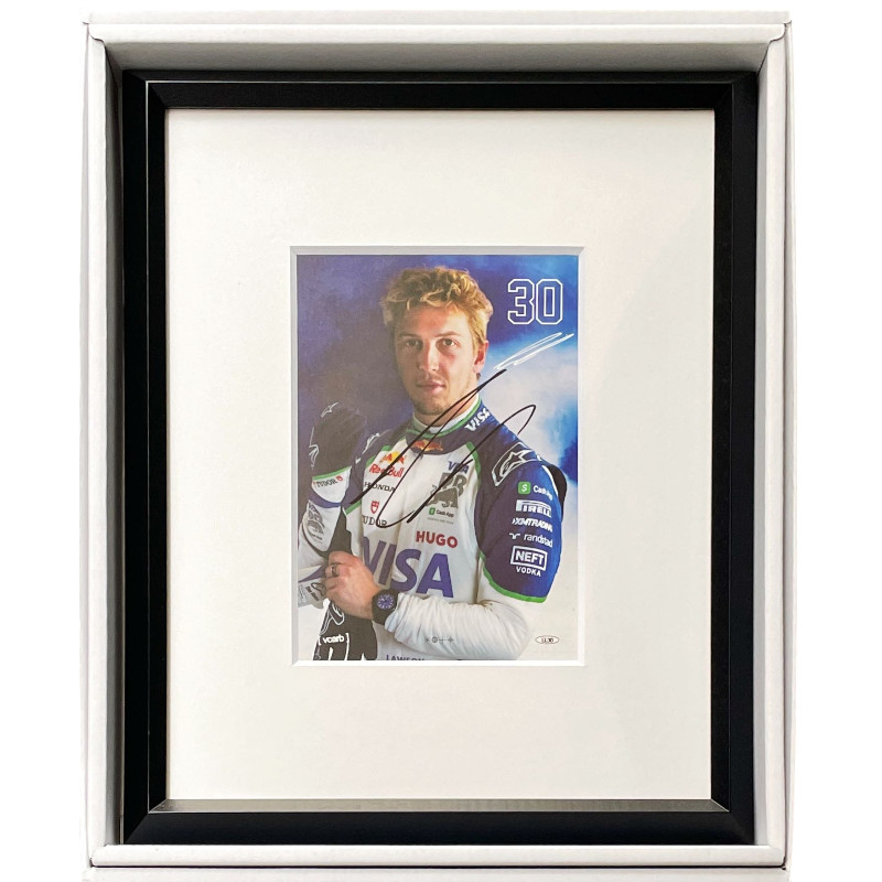 L.ローソン直筆サイン入2025ドライバーズカード(額装品)