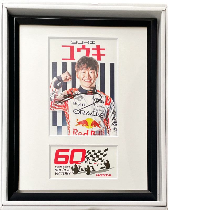 角田裕毅直筆サイン入2025日本GPドライバーズカード(額装品) F1