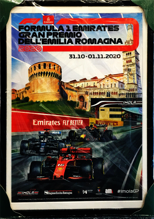 年 F1エミリアロマーニャgp 開催記念 公式ポスター 額装品 F１グッズ ミニカーの専門店 Grandprix