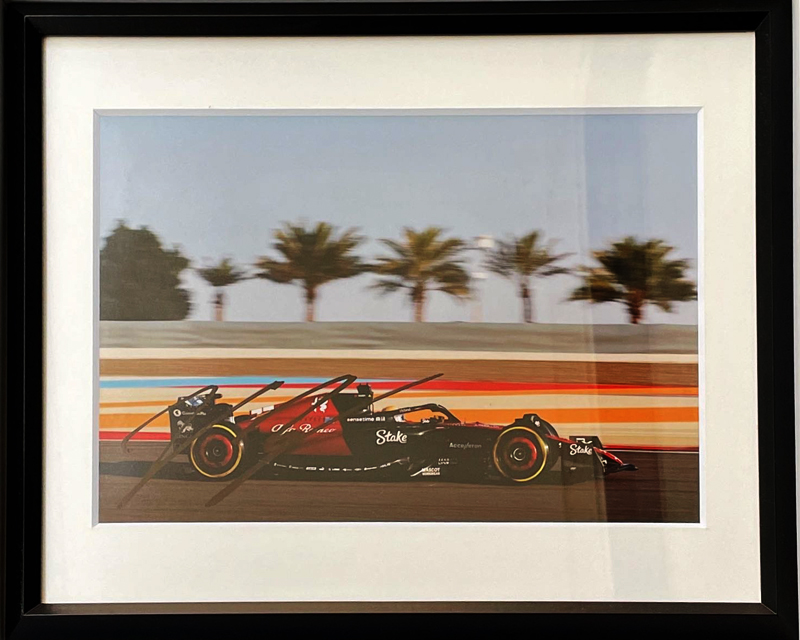 F1 RedBull マックス・フェルスタッペン直筆サイン入フォト額装品