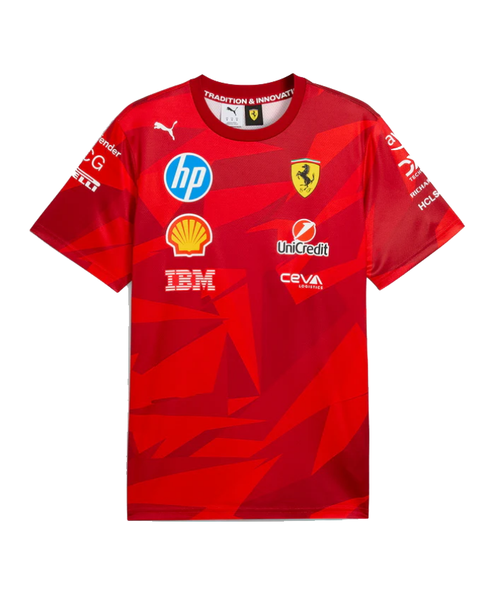2025 フェラーリ チーム Tシャツ ラスベガスGP限定(PUMA製) F1グッズ