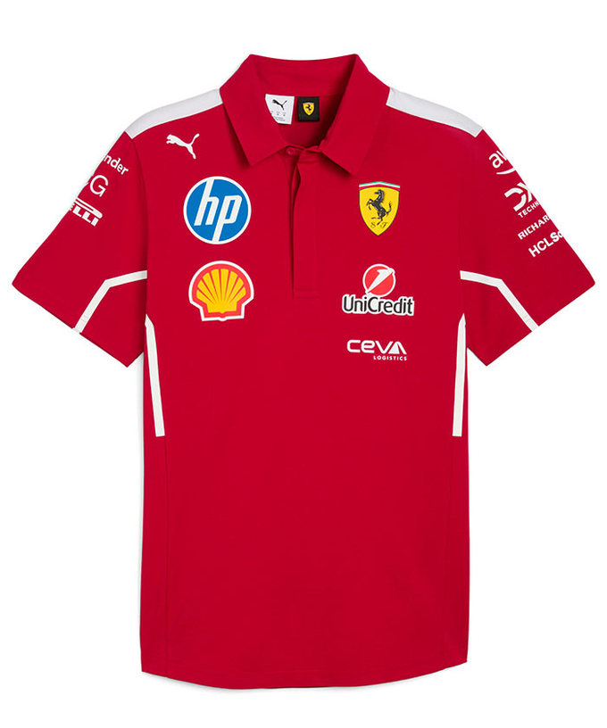 2025 フェラーリ チーム ポロシャツ(PUMA製)