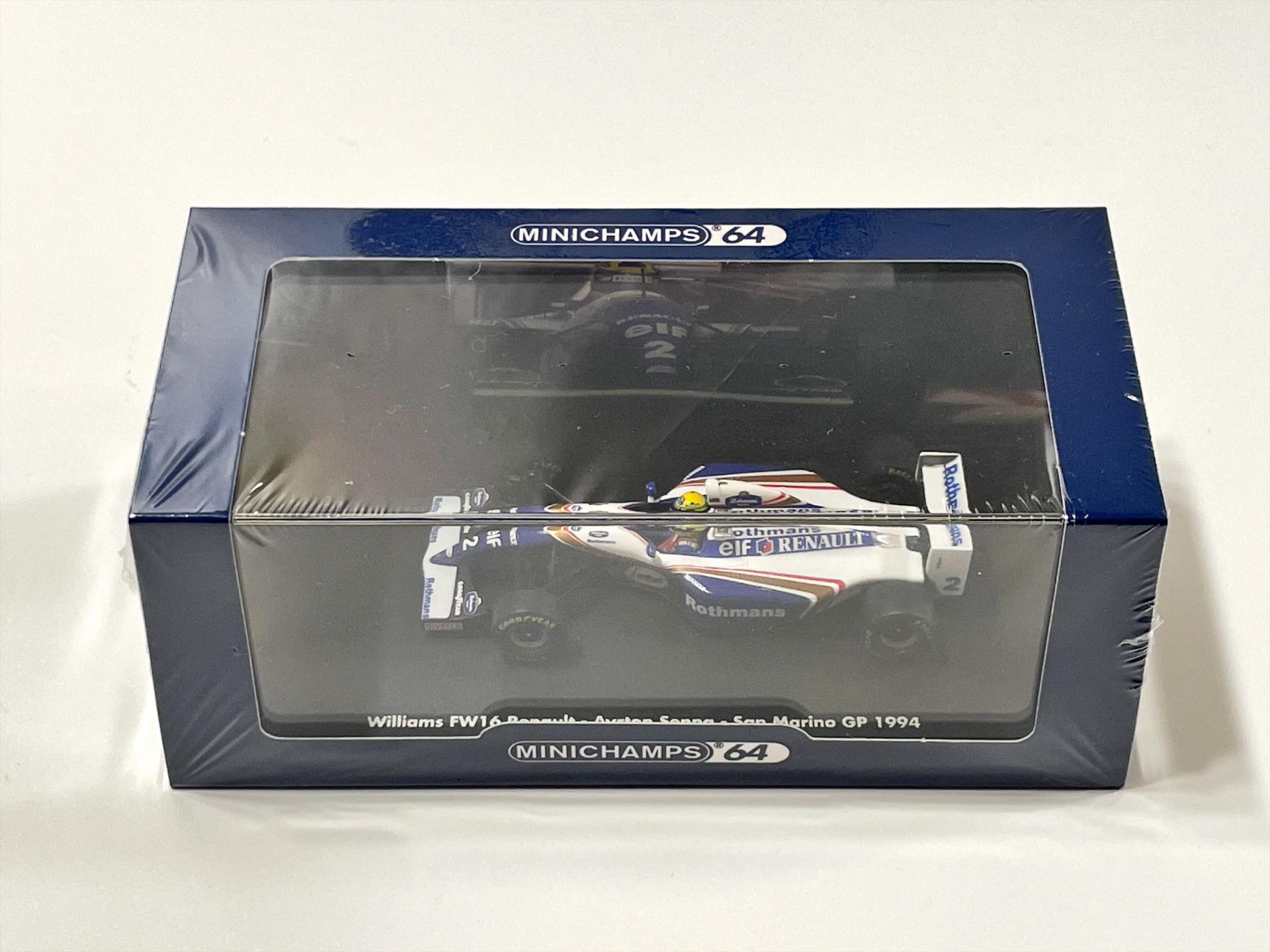 ミニチャンプス 1/64 ウィリアムズ FW16 アイルトン・セナ 1994年サンマリノGP 当店オリジナルタバコモデル