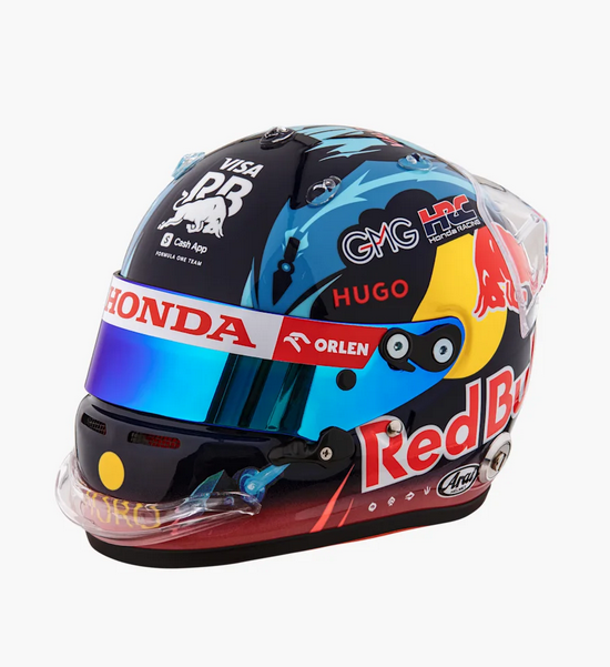 海外並行輸入品】角田裕毅 2024年ベルギーGP 1/2ヘルメット F1