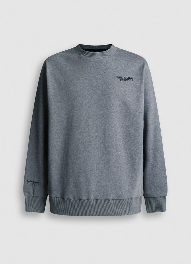 Red Bull Racing x PEPE JEANS regular fit crew neck sweatshirt dark grey marl