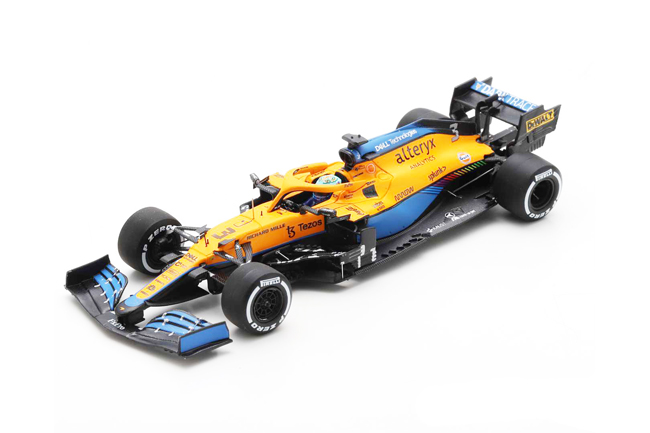 スパーク 1/43 マクラーレン MCL35M D.リカルド 2021年イタリアGP優勝 With Pit Board No.3