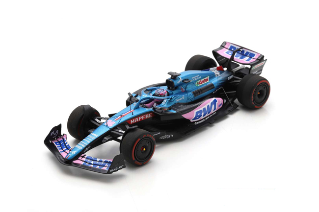 スパーク 1/43 アルピーヌ F1 A522 F.アロンソ 2022年ブラジルGP5位 No 
