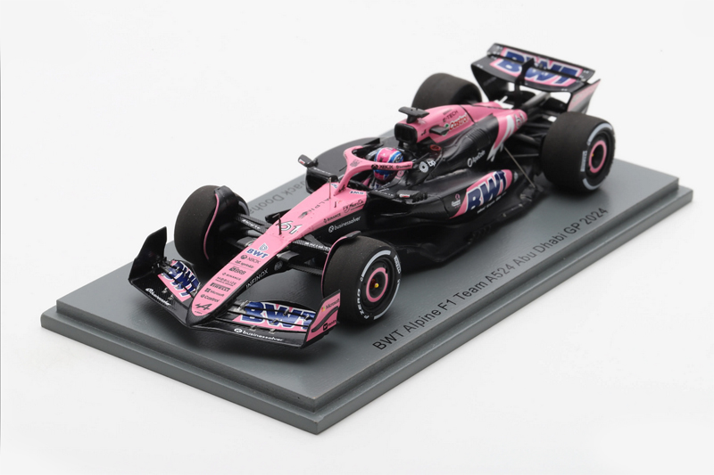 スパーク 1/43 アルピーヌ F1 A524 J.ドゥーハン 2024年アブダビGP No.61