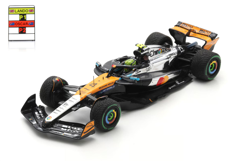 スパーク 1/43 マクラーレン MCL39 L.ノリス 2025年イギリスGP優勝with