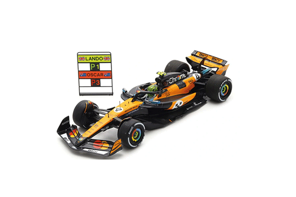 スパーク 1/43 マクラーレン MCL39 L.ノリス 2025年モナコGP優勝with