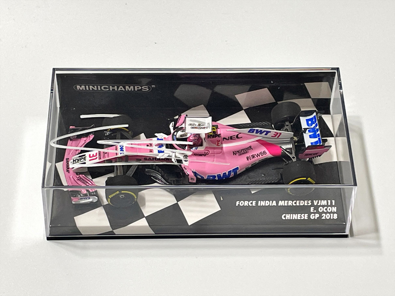 E.オコン直筆サイン入 ミニチャンプス 1/43 フォースインディア