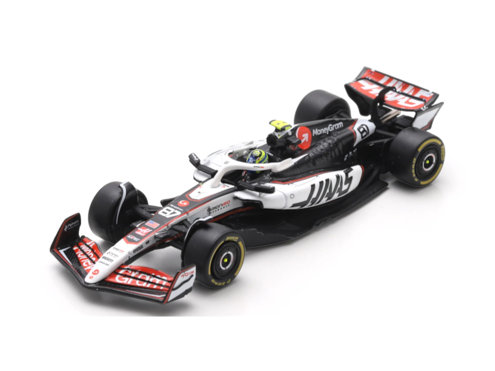 スパーク 1/64 ハース VF-25 O.ベアマン 2025年中国GP 8位 No.87