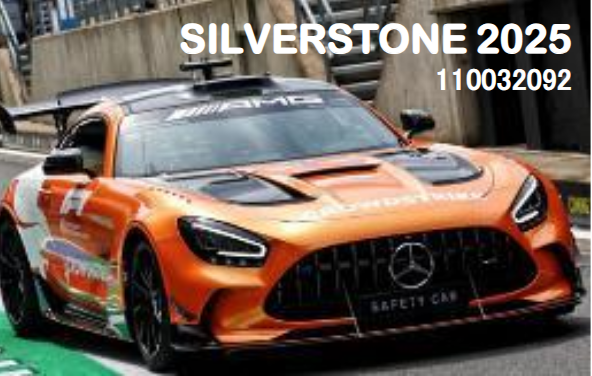 【ミニチャンプス(110032092)】ご予約商品10/26締切】1/18 メルセデス-AMG GT ブラックシリーズ F1セーフティーカー シルバーストーン 2025 予価：税込￥46200