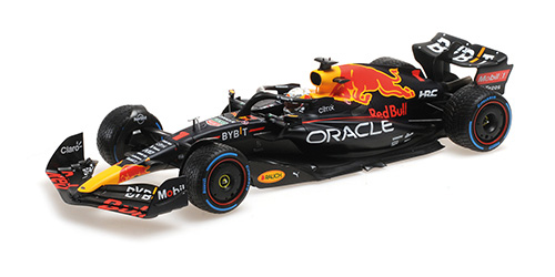 【アウトレットセール】ミニチャンプス 1/18 レッドブル RB18 M.フェルスタッペン モナコGP 2022 3位入賞 レインタイヤ仕様