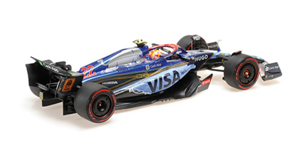 ミニチャンプス 1/18 ビザキャッシュアップ RB F1 VCARB01 角田裕毅