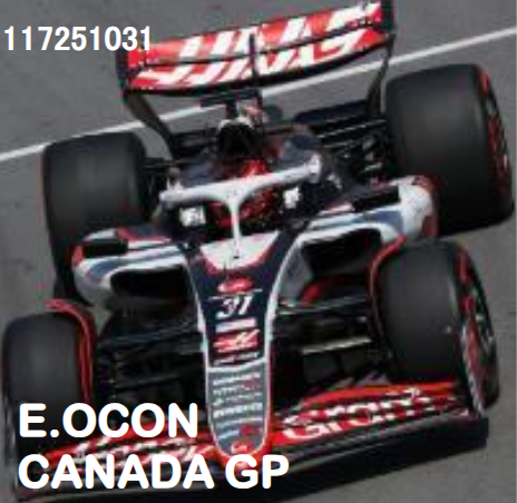 【ミニチャンプス(117251031)】ご予約商品7/21締切】1/18 ハース F1チーム VF-25 E.オコン カナダGP 2025 予価：税込￥43780