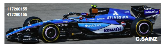【ミニチャンプス(117260155)ご予約商品4/29締切】1/18 ウィリアムズ FW48 C.サインツ オーストラリアGP 2026 予価：税込￥46200