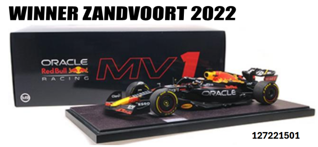 【ミニチャンプス(127221501)】ご予約商品11/16締切】1/12 レッドブル RB18 M.フェルスタッペン ザントフォールトGP 2022 ウィナー 予価：税込￥154,000