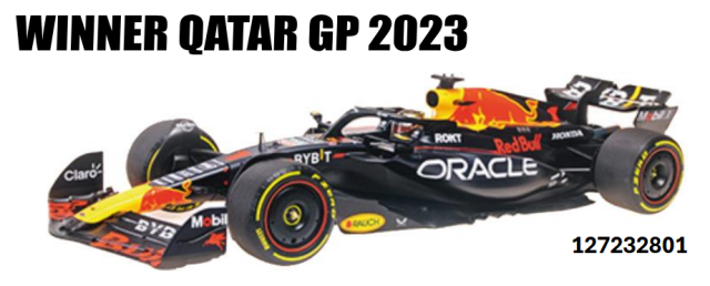 【ミニチャンプス(127232801)】ご予約商品11/16締切】1/12 レッドブル RB19 M.フェルスタッペン カタールGP 2023 ウィナー 予価：税込￥154,000