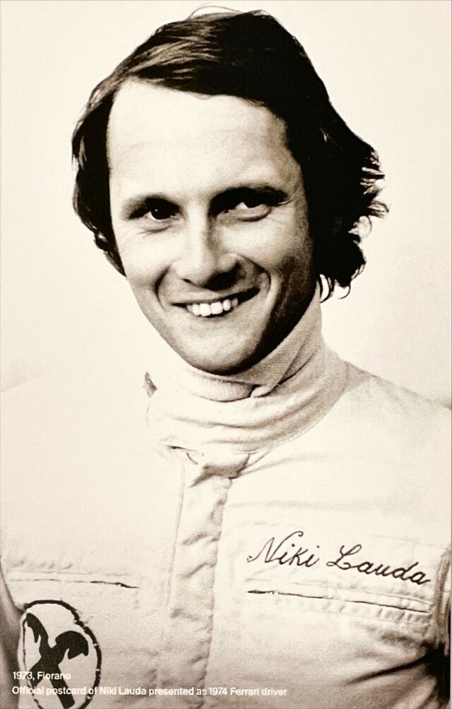 Monza Celebrating 50years of Niki Lauda(ニキ・ラウダ1975年モンツァワールドチャンピン獲得50周年記念カード)フェラーリ公式:TYPEA