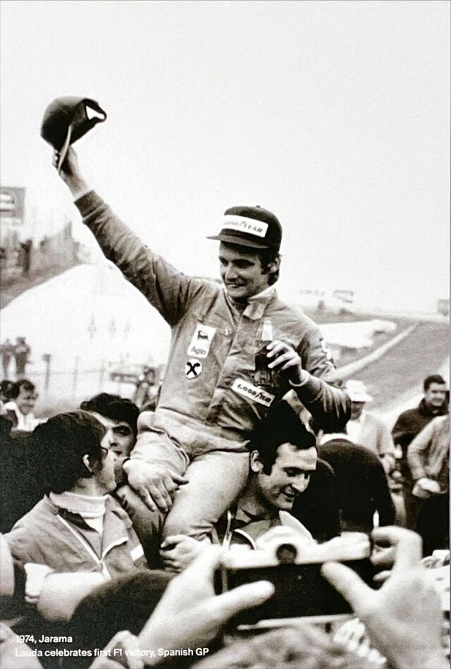 Monza Celebrating 50years of Niki Lauda(ニキ・ラウダ1975年モンツァワールドチャンピン獲得50周年記念カード)フェラーリ公式:TYPED