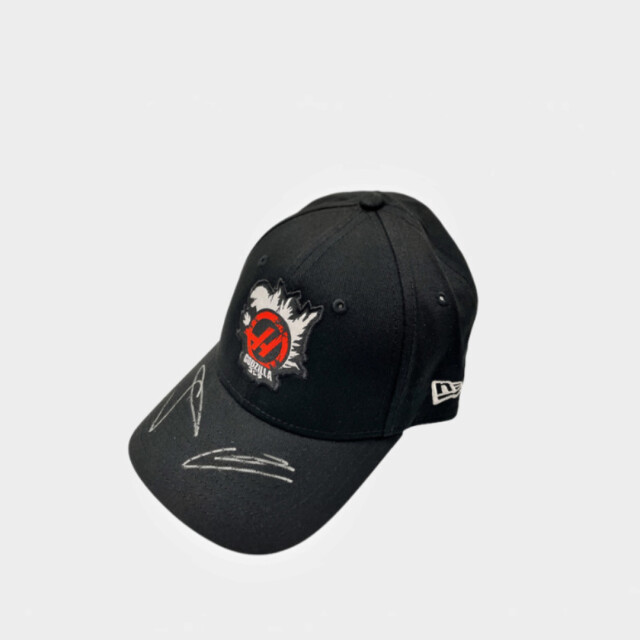 E.オコン＆O.ベアマン W直筆サイン入 ハースF1xゴジラコラボキャップ