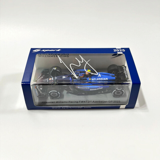 C.サインツ直筆サイン入 スパーク 1/43 ウィリアムズ FW47 C.サインツ 2025年アゼルバイジャンGP 3位