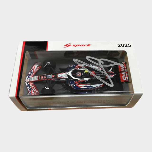 O.ベアマン直筆サイン入 スパーク 1/43 VF25 2025 USA GP