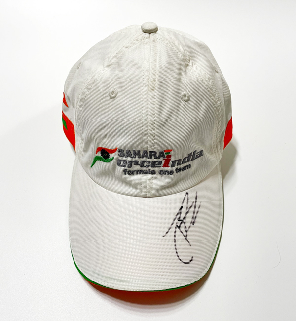 SALE】J.ロシター直筆サイン入 フォースインディアキャップ F1グッズ