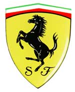 Ferrari(フェラーリ)オフィシャル 3Dタイプ SFステッカー（S）