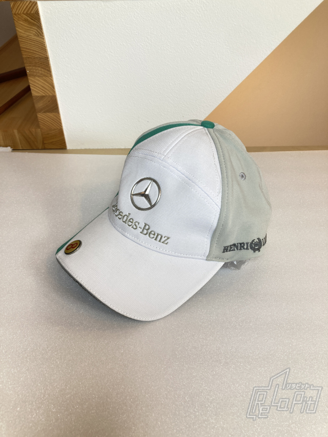 【ReLaPit古着販売】【宅急便発送】メルセデス F1時代 N.ロズベルグ ドライバーズキャップ 　FREEサイズ