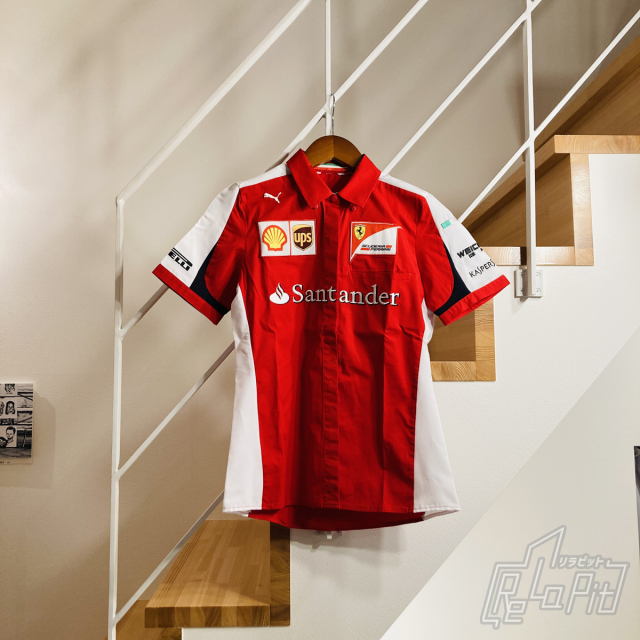 【ReLaPit古着販売】【メール便発送】フェラーリ2015チーム支給PITシャツ レディースS（US）