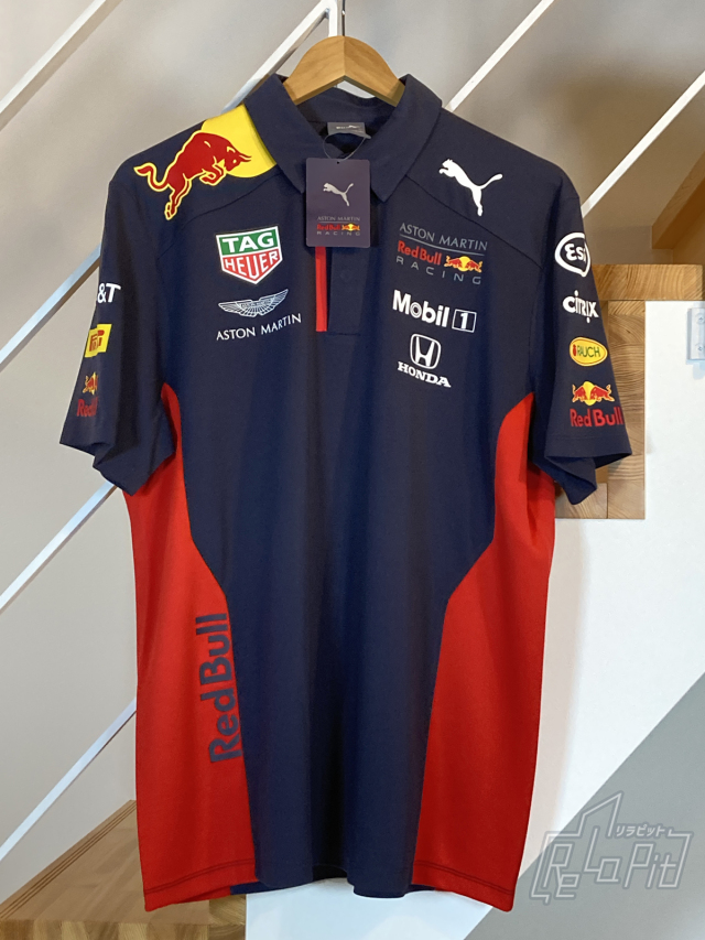 【ReLaPit古着販売】【メール便発送】レッドブル F1チーム レプリカ ポロシャツ 新古品タグ付 Ｌサイズ