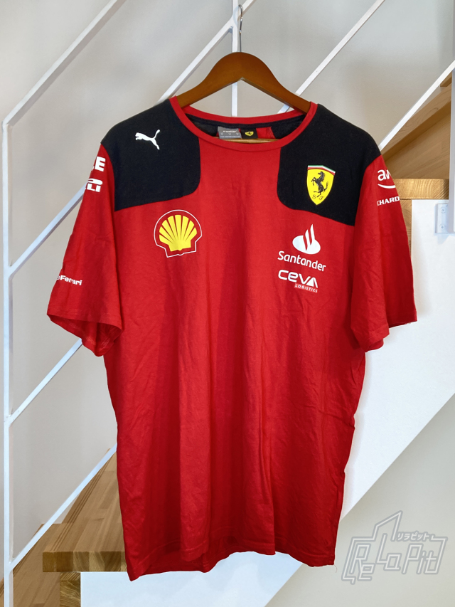 【ReLaPit古着販売】【メール便発送】フェラーリF1 C.ルクレール　ドライバーズ Tシャツ XXLサイズ