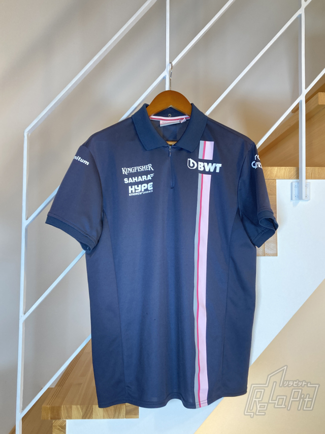 【ReLaPit古着販売】【メール便発送】レーシングポイント F1 チーム　レプリカ ポロシャツ Lサイズ