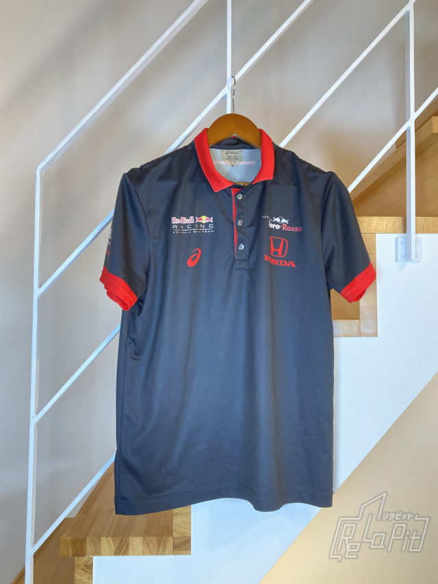 【ReLaPit古着販売】【メール便発送】レッドブル&トロロッソ＆ホンダ コラボ　ポロシャツ(アシックス製) Lサイズ