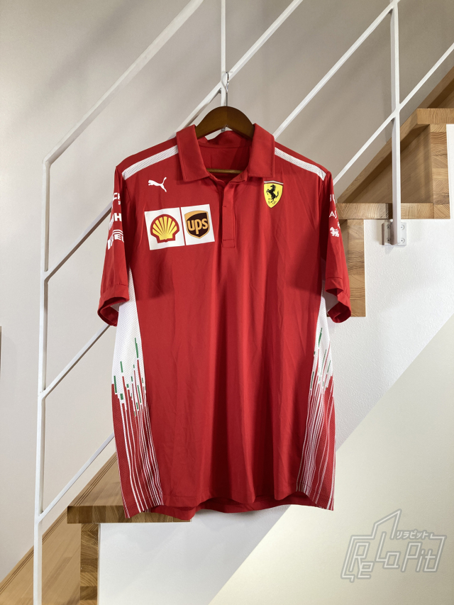【ReLaPit古着販売】【メール便発送】フェラーリ 2018  F1　チーム支給品 ポロシャツ Lサイズ