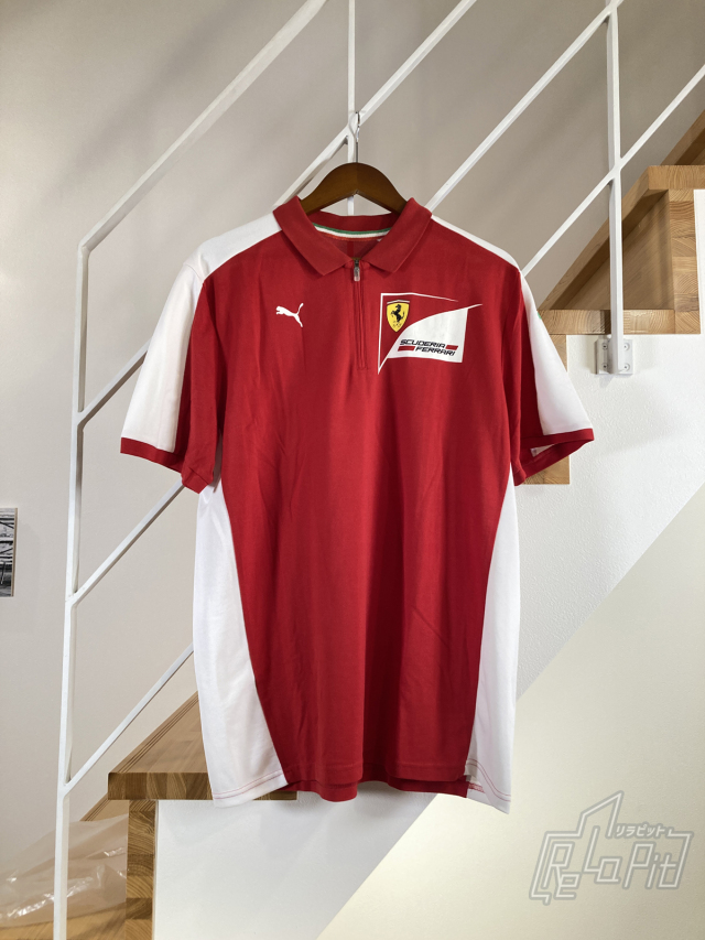 【ReLaPit古着販売】【メール便発送】フェラーリ 2015 F1　チーム支給品 ゲスト用 ポロシャツ Lサイズ 新古品・タグ付