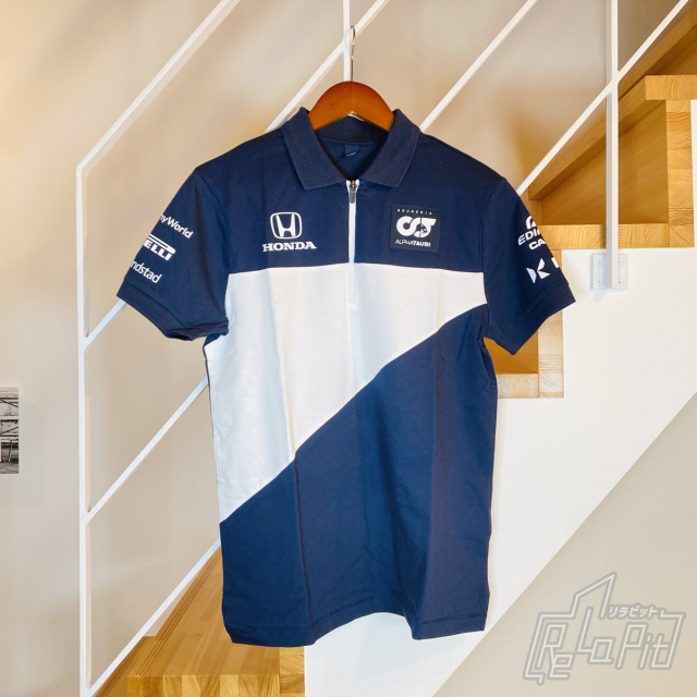 【ReLaPit古着販売】【メール便発送】アルファタウリ・ホンダ F1 チーム2021年 チームレプリカ ポロシャツ タグ付・新古品  サイズS