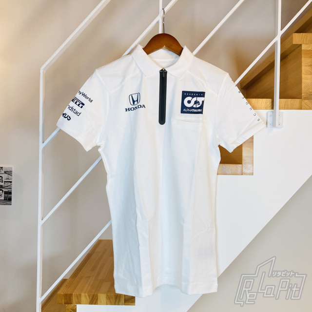【ReLaPit古着販売】【メール便発送】アルファタウリ・ホンダ F1 チーム2020年 チームレプリカ ポロシャツ ホワイト タグ付・新古品  サイズS