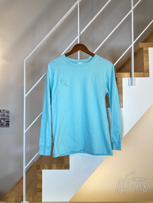 【ReLaPit古着販売】【メール便発送】角田裕毅　パーソナルブランド 長袖Tシャツ (ターコイズブルー)サイズ:S