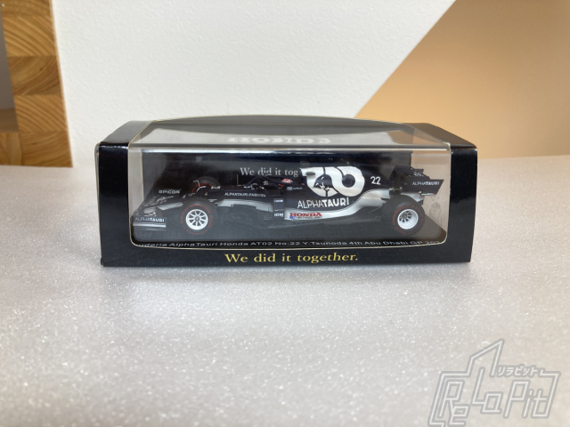 【ReLaPit古着販売】【宅急便発送】スパーク ホンダ別注 1/43 SCS223 アルファタウリ AT02 角田裕毅 アブダビGP4位 