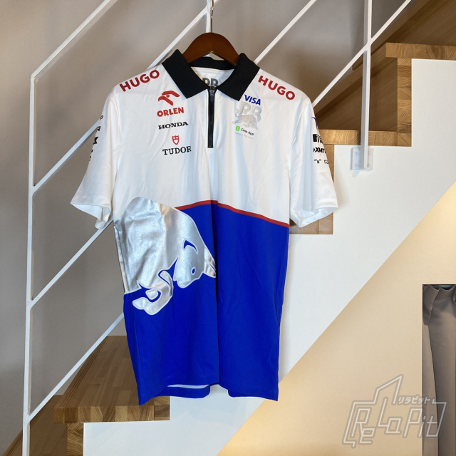 【ReLaPit古着販売】【メール便発送】VISA CASH APP RB F1 チーム レプリカ ポロ 2024 ホワイト×ブルー