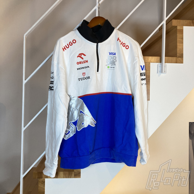 【ReLaPit古着販売】【宅急便発送】VISA CASH APP RB F1 チーム レプリカ スウェット 2024 ホワイト×ブルー