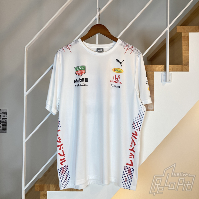 【ReLaPit古着販売】【メール便発送】プーマ レッドブル"日本GP限定" 白チームシャツ サイズ:XL