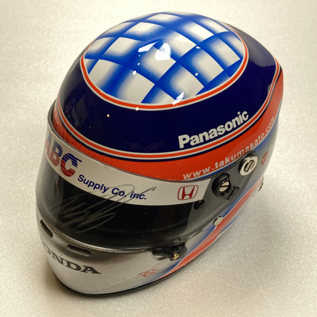 【特価1点もの】【訳あり品】1/2スケール 佐藤琢磨 ヘルメット 2013 インディー初優勝限定パッケージ