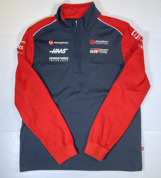 ハース F1 チーム支給品 1/4 ジップ スウェット 2025  新品 サイズL