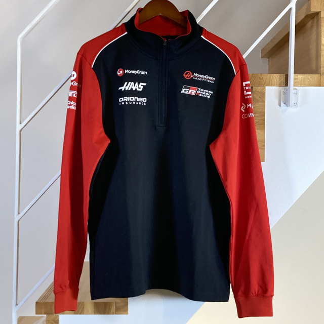 ハース F1 チーム支給品 ジップ スウェット 2025  USED サイズL